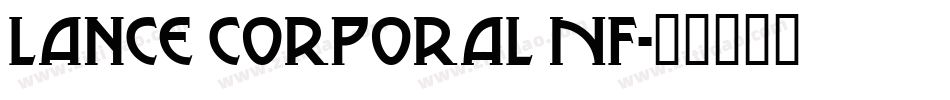Lance Corporal NF字体转换